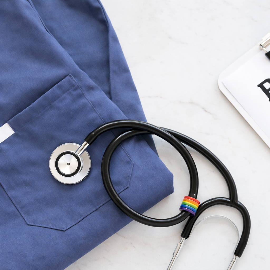 LGBTQ+ Pride Stethoscope Tag | Medical ID Tag for Healthcare Workers