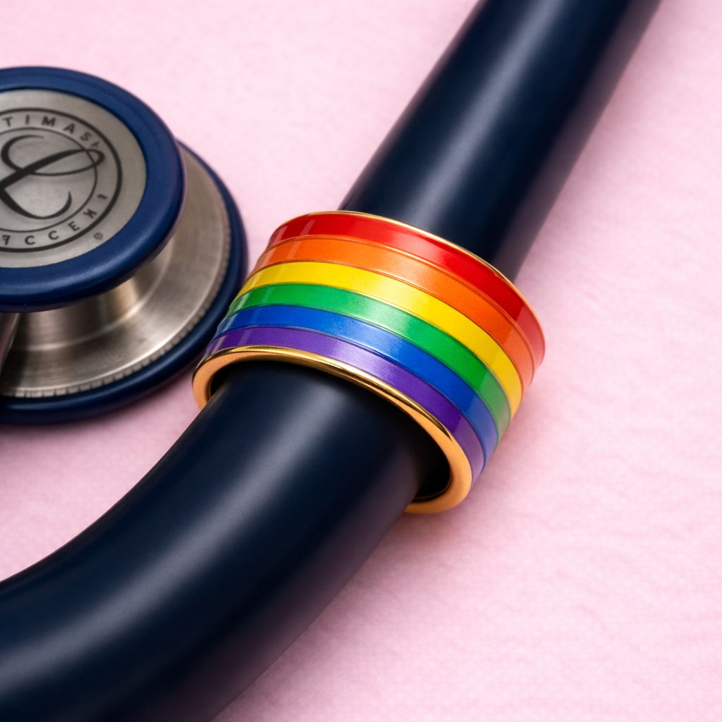 LGBTQ+ Pride Stethoscope Tag | Medical ID Tag for Healthcare Workers