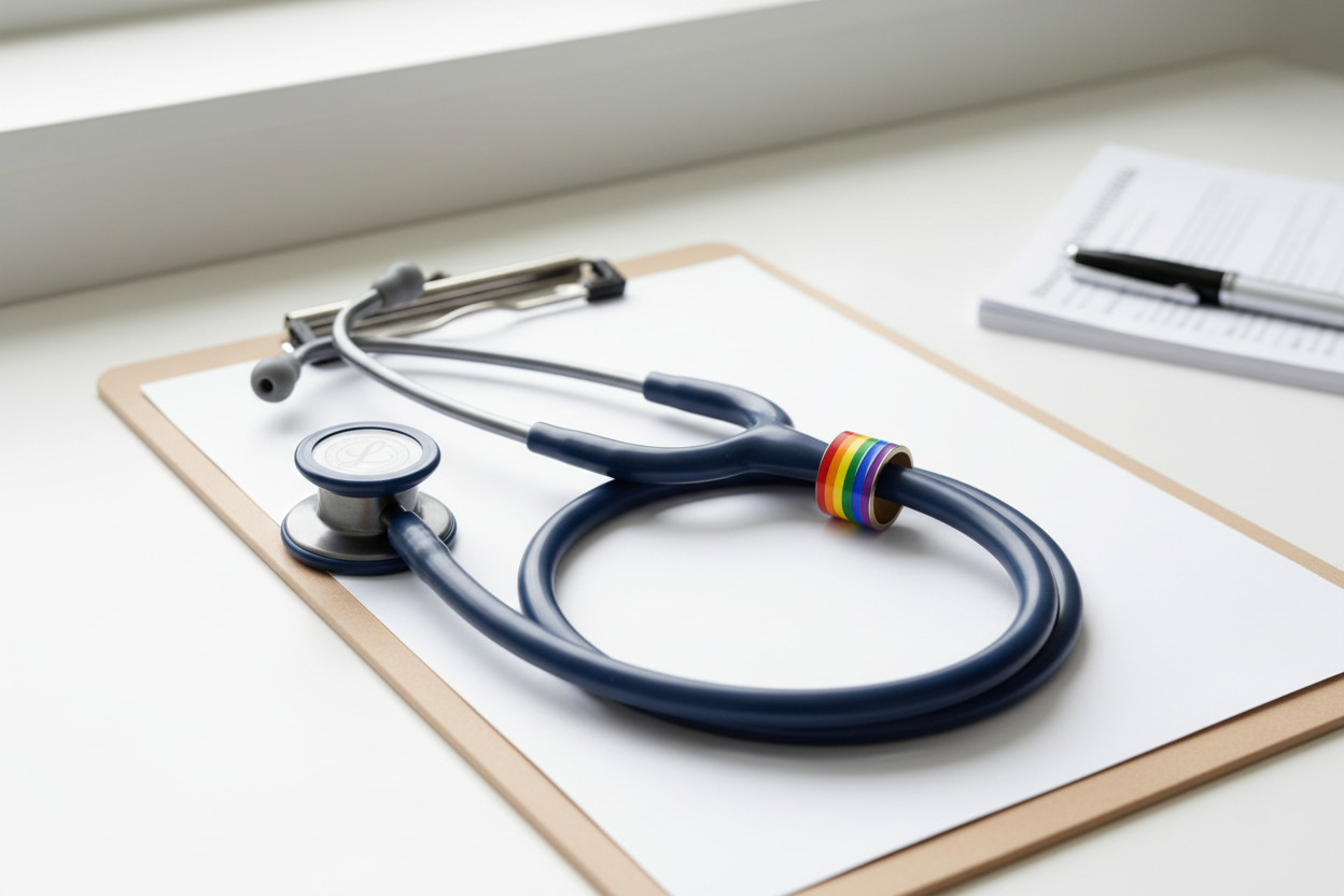Rainbow Stethoscope Clip No Person